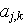 $a_{j,k}$